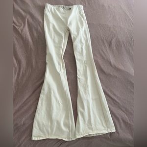 White Flare Pants